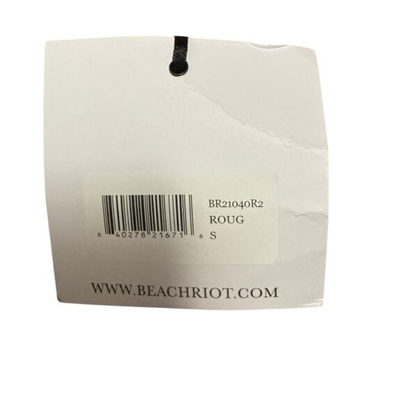 Beach Riot Carlie Pink Colorblock One Piece One Shoulder Swimsuit Size Small - Picture 5 of 10